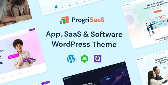 ProgriSaaS – Creative Landing Page WordPress Theme