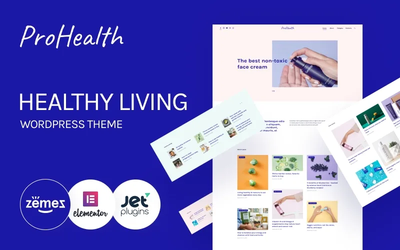 ProHealth – Neat And Tender Healthy Living WordPress Theme