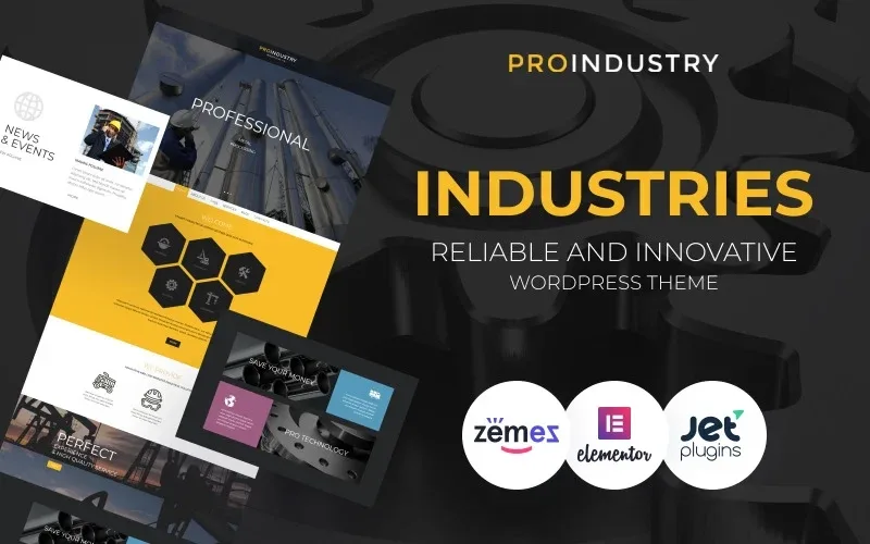 ProIndustry – Reliable And Innovative WordPress Industries Theme WordPress Theme