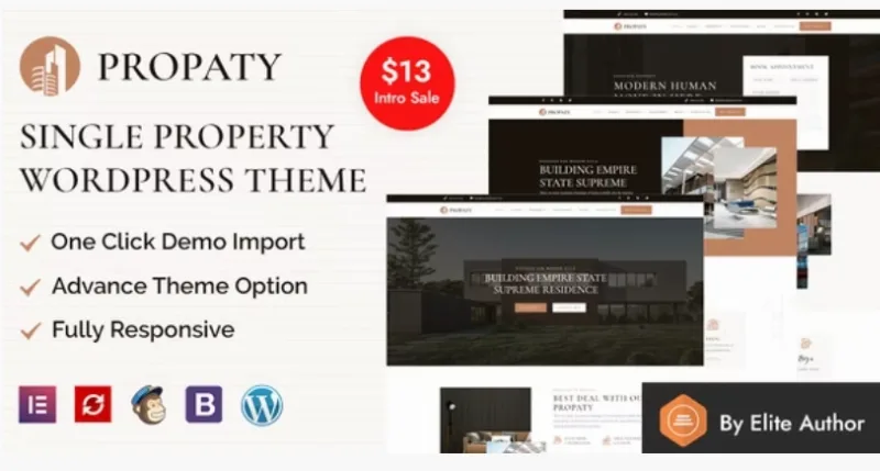 Propaty – Single Property WordPress Theme + RTL Ready