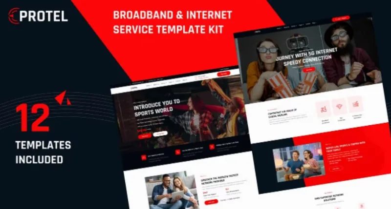 Protel – Broadband & Internet Provider Template