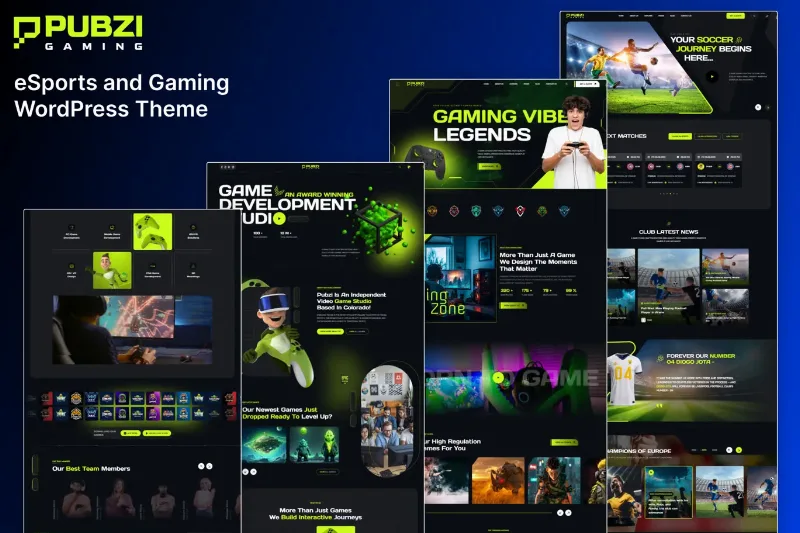 Pubzi – eSports and Gaming WordPress Theme