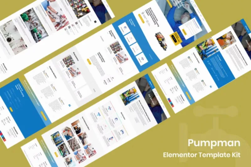 Pumpman – Plumbing Service Elementor Template