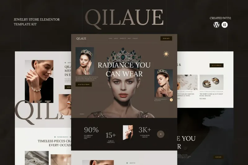 Qilaue - Jewelry Store Elementor Template Kit