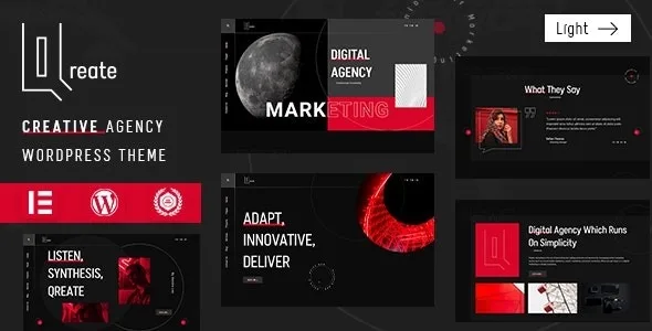 Qreate | Creative Agency WordPress Theme