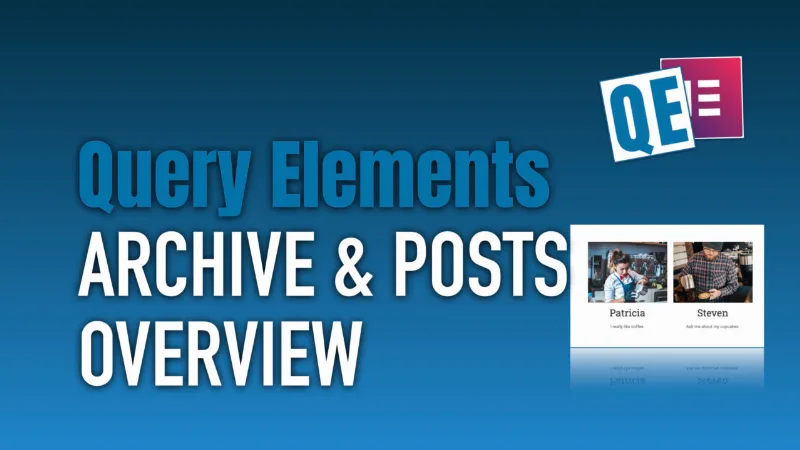 Query Elements – Work with queries directly in Elementor