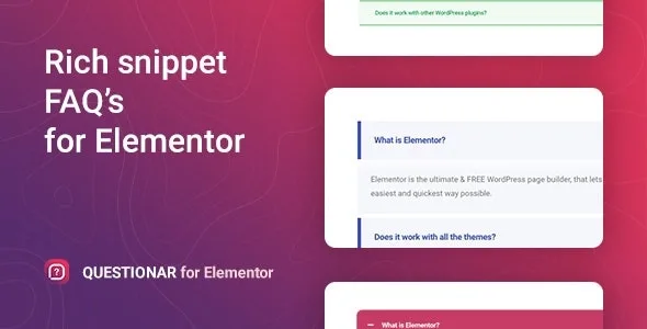 Questionar for Elementor