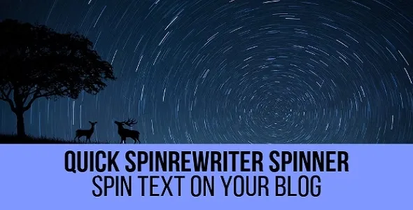 Quick SpinRewriter Spinner
