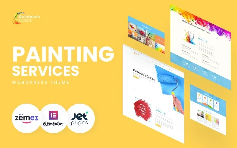 Rainbow’s Colors – Painting Company Responsive WordPress Theme