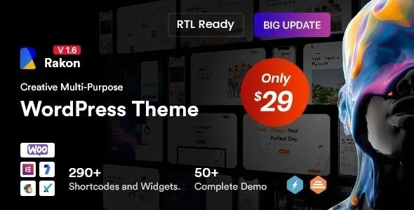 Rakon – Creative Multi-Purpose WordPress Theme