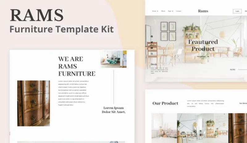 Rams – Furniture eCommerce Elementor Template