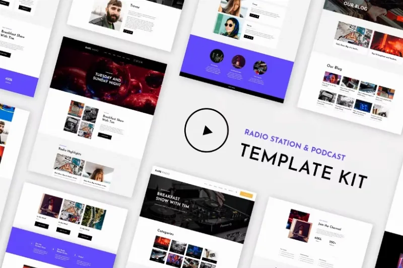 RareRadio | Music & Streaming Elementor Template