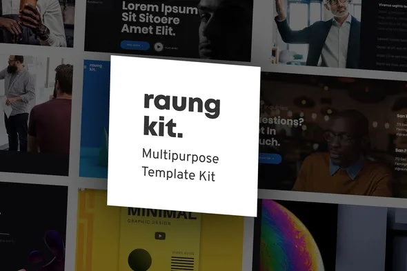 Raung – Dark Style Business Elementor Template