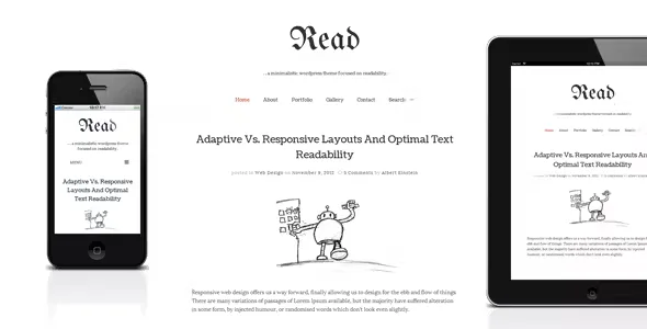 Read WP Minimalist Blog Theme