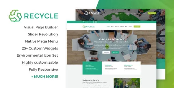 Recycle1.9.1–GreenBusinessWordPressTheme