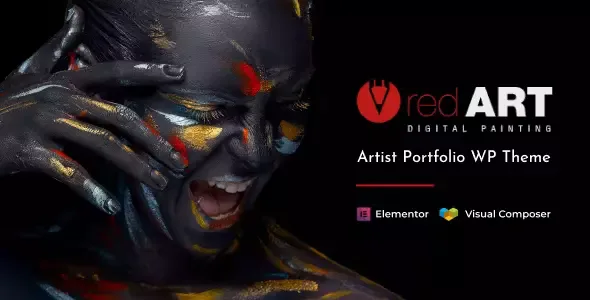 Red Art Artist WordPress Theme