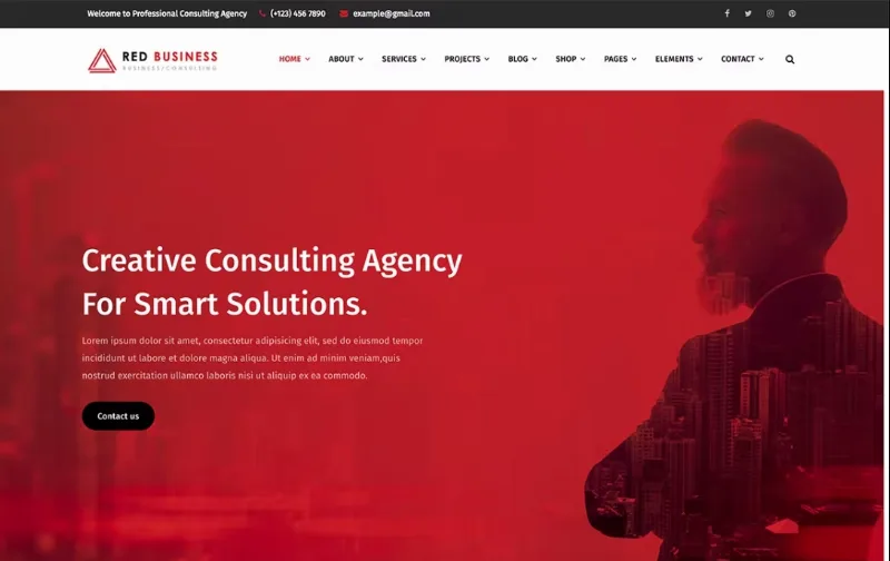 RedBiz – Finance & Consulting Multi-Purpose WordPress Theme
