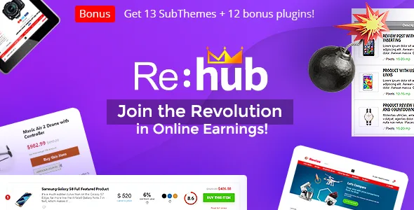 REHub – Price Comparison, Multi Vendor Marketplace Wordpress Theme