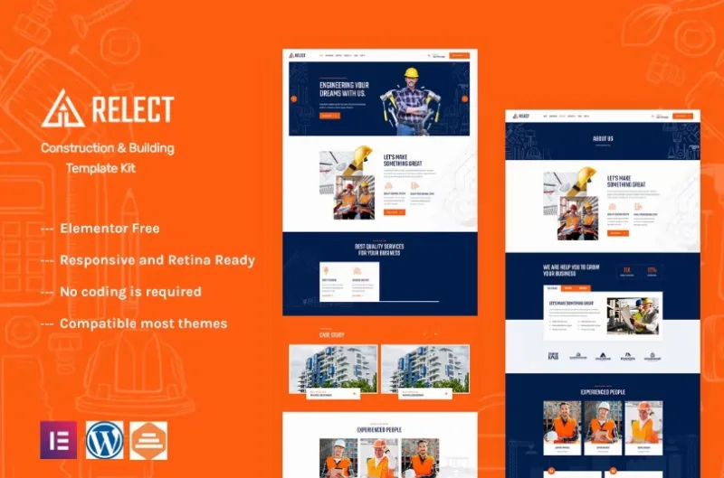 Relect – Construction & Building Elementor Template