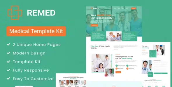 Remed Medical Elementor Template Kit
