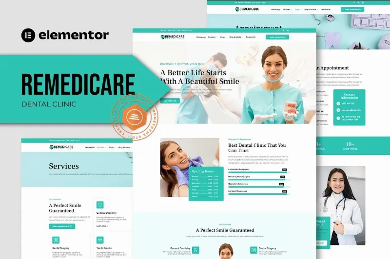 Remedicare – Dentist & Dental Clinic Template