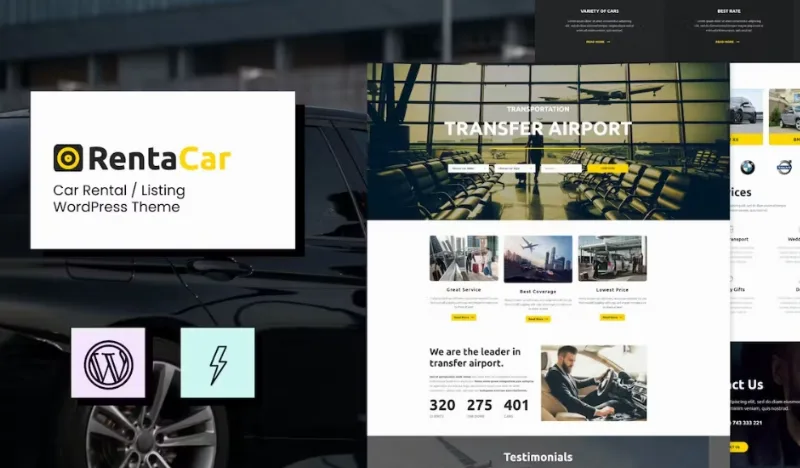 Rentacar – Car Rental / Listing WordPress Theme