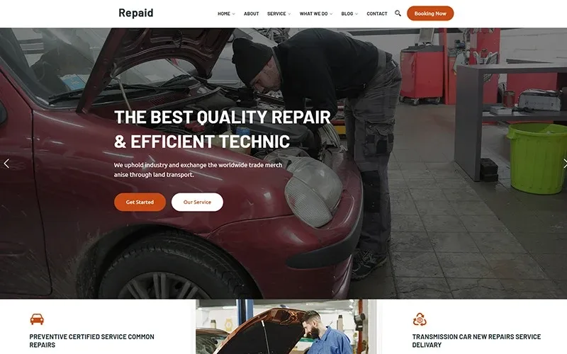Repaid – Car Repair Service WordPress Theme