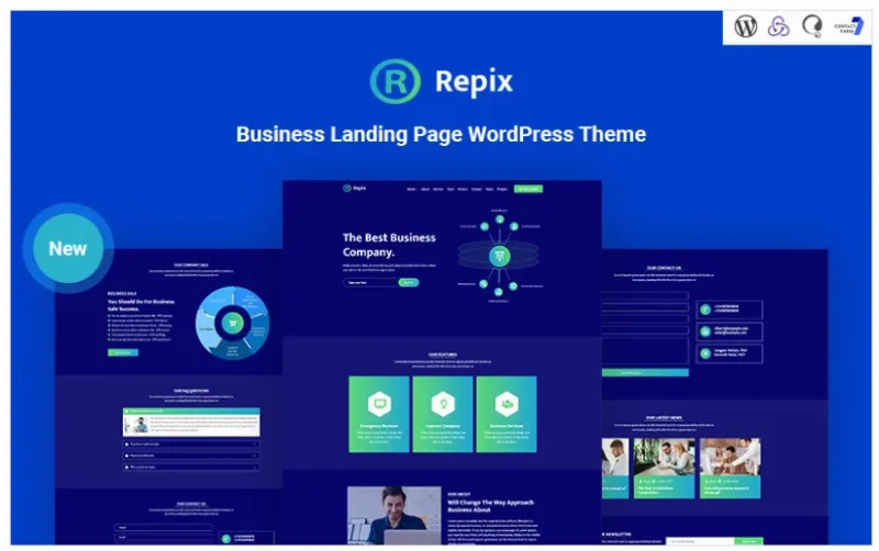 Repix – Business Landing Responsive WordPress Theme
