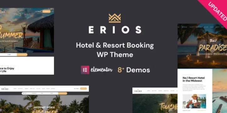 Resort & Hotel WordPress Theme | Erios