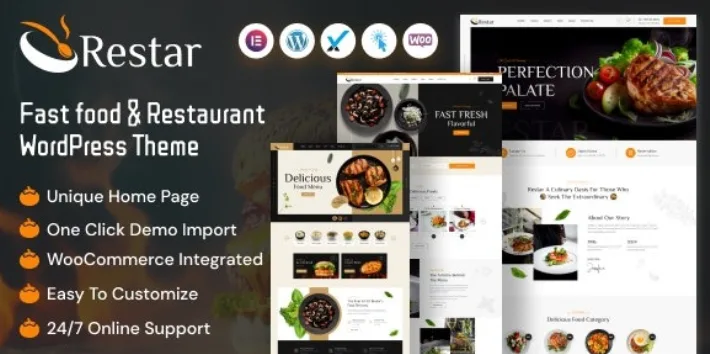 Restar – Fast Food & Restaurant WordPress Theme