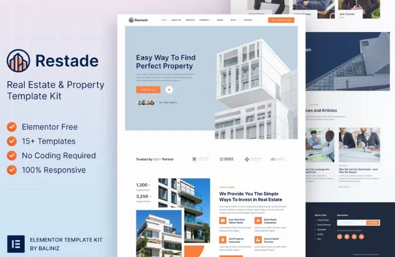 Restead – Real Estate & Property Elementor Template