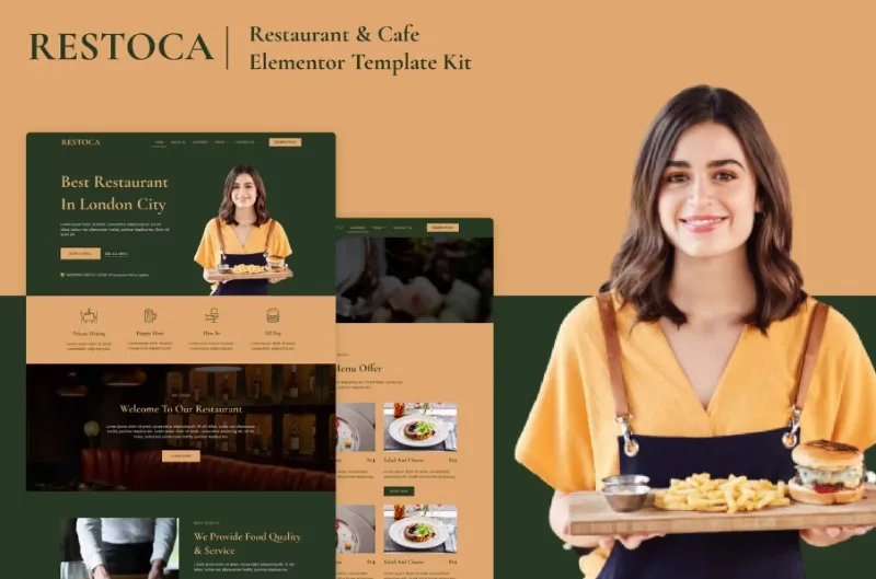 Restoca – Restaurant & Cafe Elementor Template