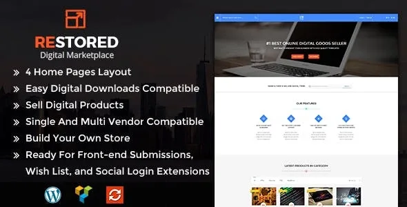 Restored MarketPlace – WordPress Theme