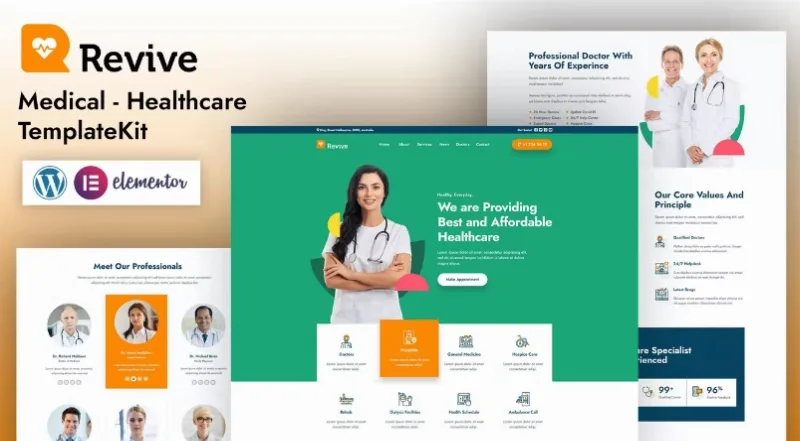 Revive – Medical Elementor Template