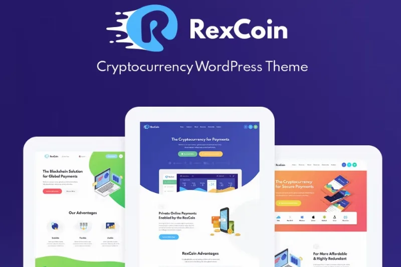 RexCoin – Cryptocurrency & Coin ICO WordPress