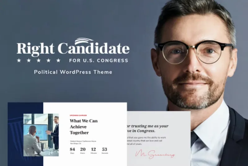 Right Candidate – Political WordPress Theme