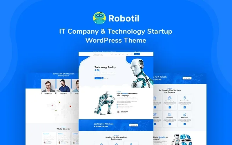 Robotil – IT Company & Technology Startup WordPress Theme