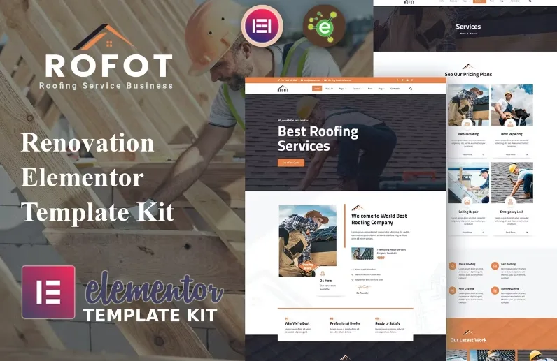 Rofot – Renovation Elementor Template