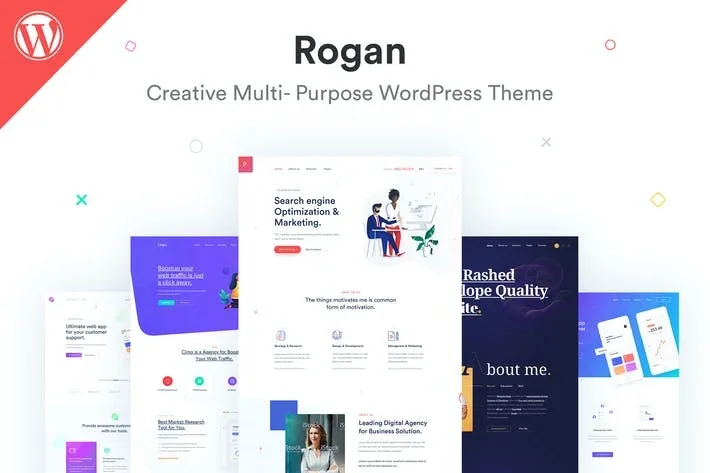 Rogan – Creative Multipurpose WordPress Theme for Agency, Saas, Portfolio
