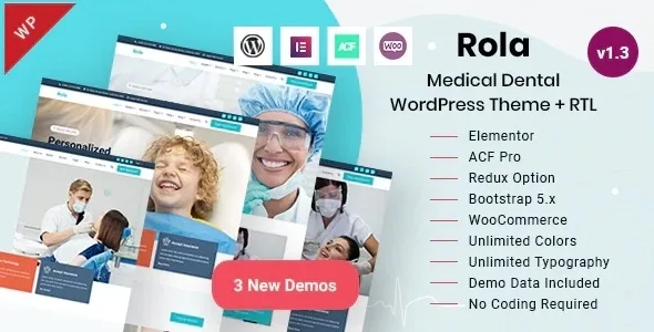 Rola – Medical Health & Dental Care WordPress Theme