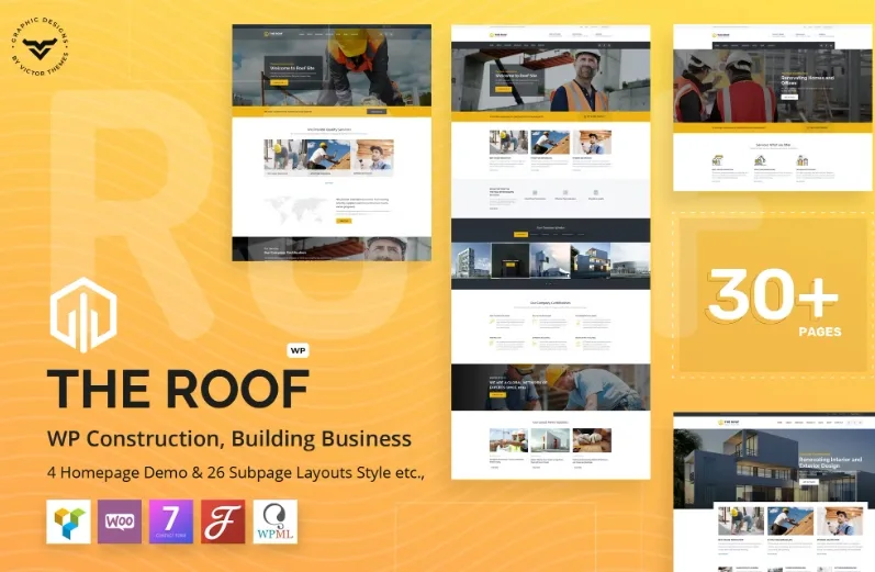 Roof – Construction, Building WordPress Theme