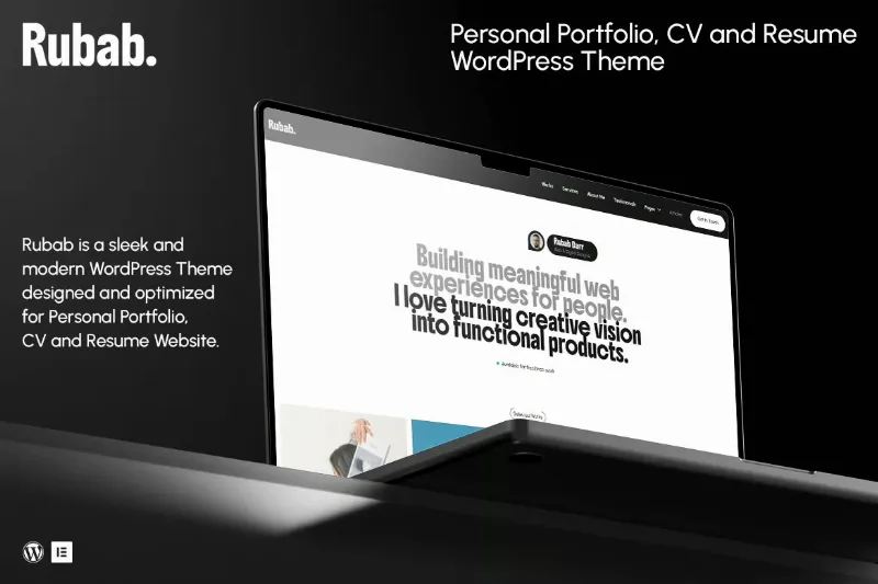 Rubab - Personal Portfolio WordPress Theme