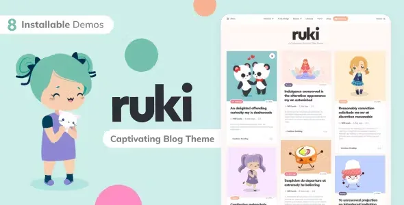 Ruki - A Captivating Personal Blog Theme