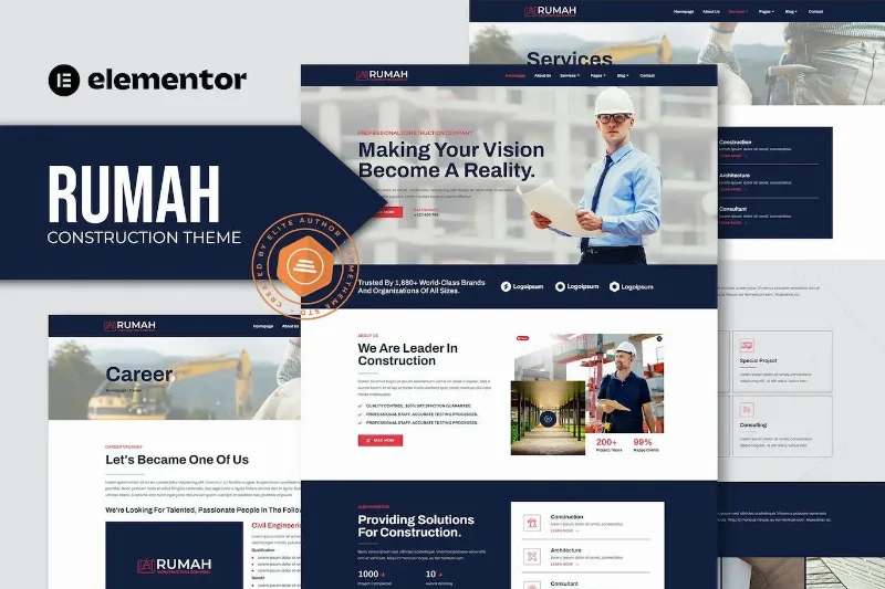 Rumah – Construction Theme Elementor Template