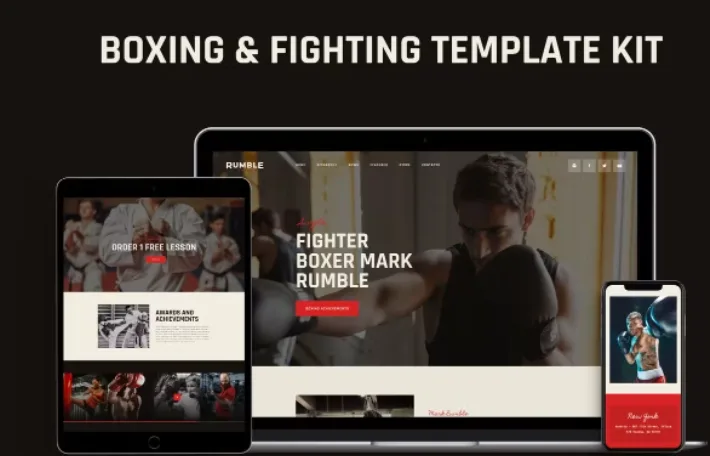Rumble – Boxing, MMA & Fighting Elementor Template