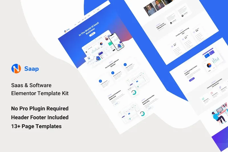 Saap – Saas & Software Elementor Template