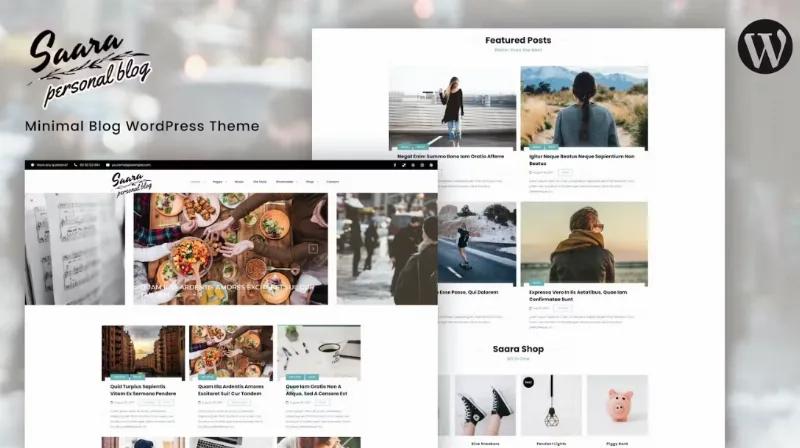 Saara – Minimal Blog WordPress Theme