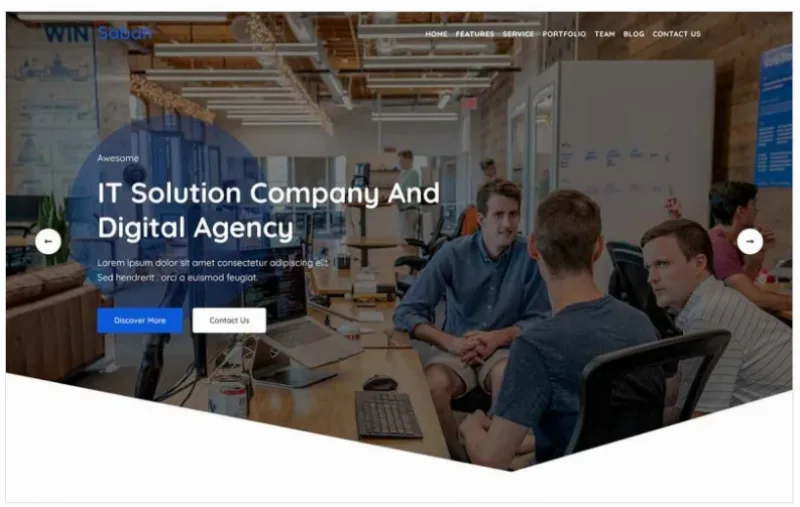 Sabah – IT Solution Landing Page WordPress Theme