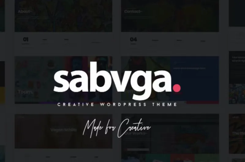 Sabvga – Modern & Creative Portfolio Theme
