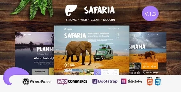 Safaria – Safari & Zoo WordPress Theme